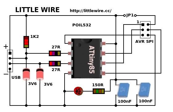 littlewire, attiny85, usb, atmel